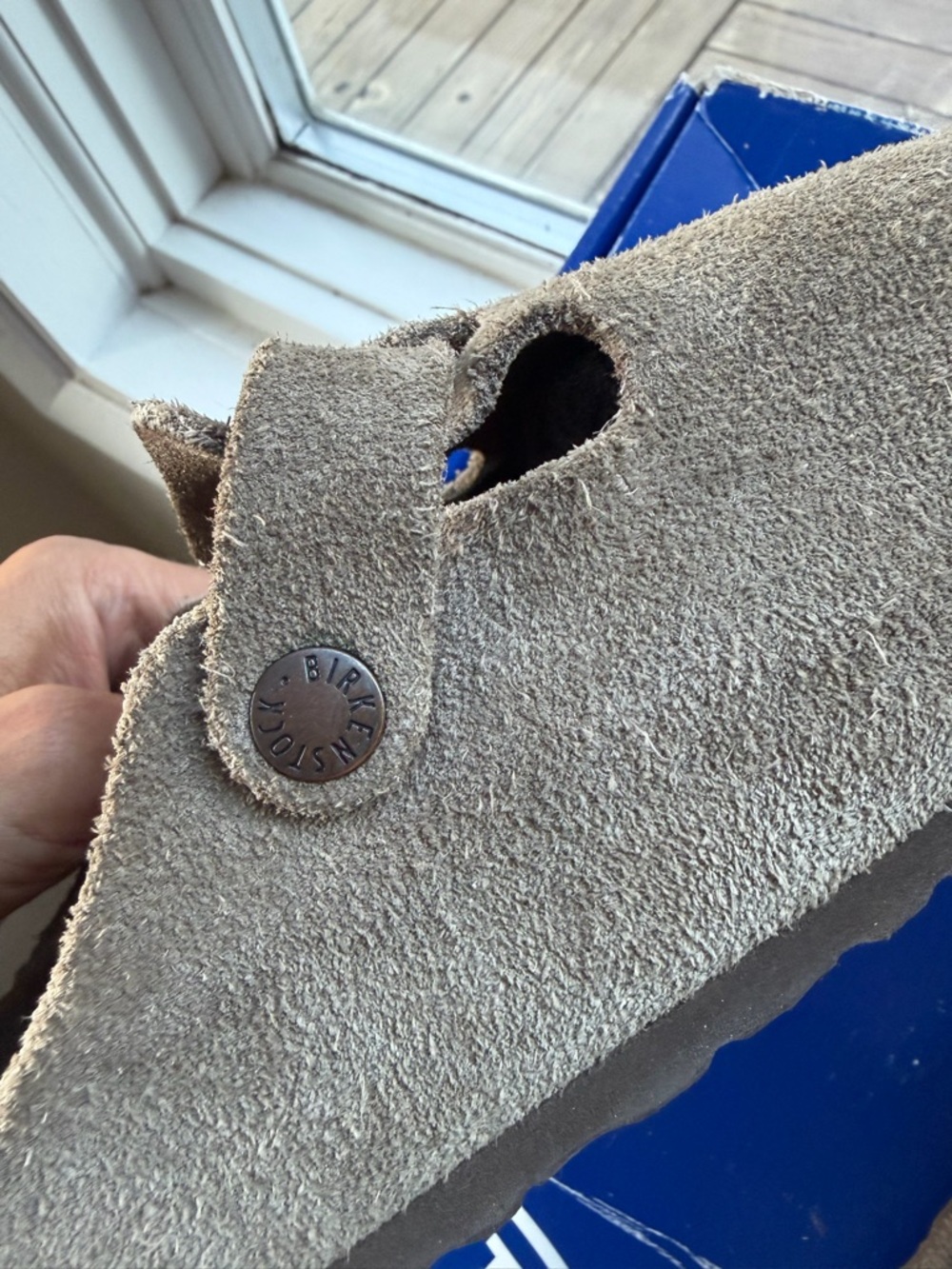 Birkenstock Taupe Boston Clogs - Picture 3 of 7